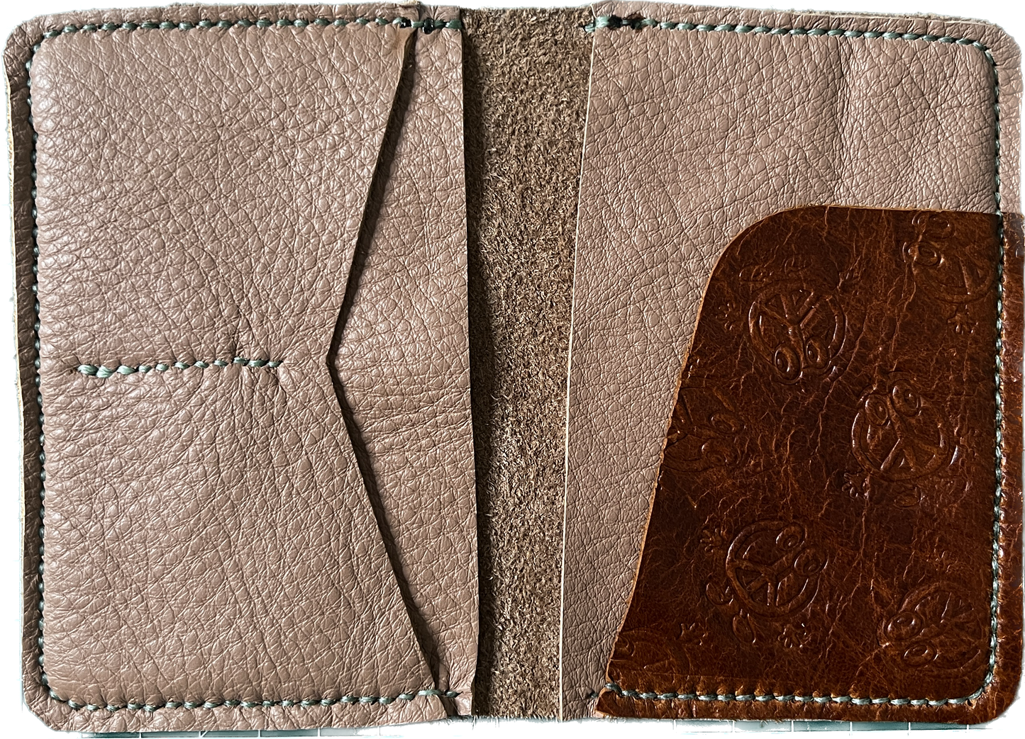 Pebbled Leather Traveler Wallet