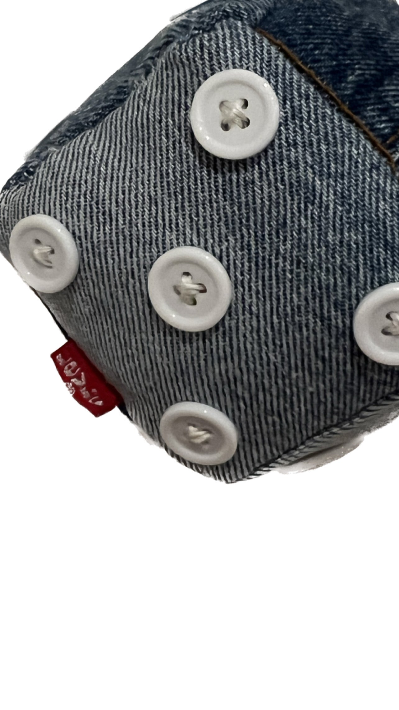 Reworked Denim Car Dice