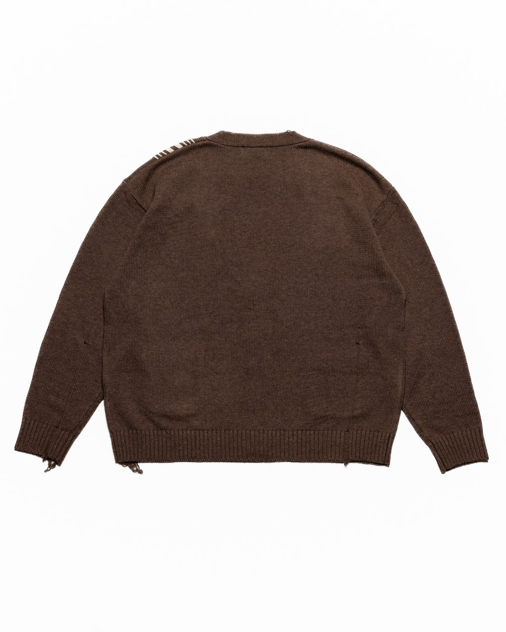 DISTRESSED WOOL CARDIGAN
