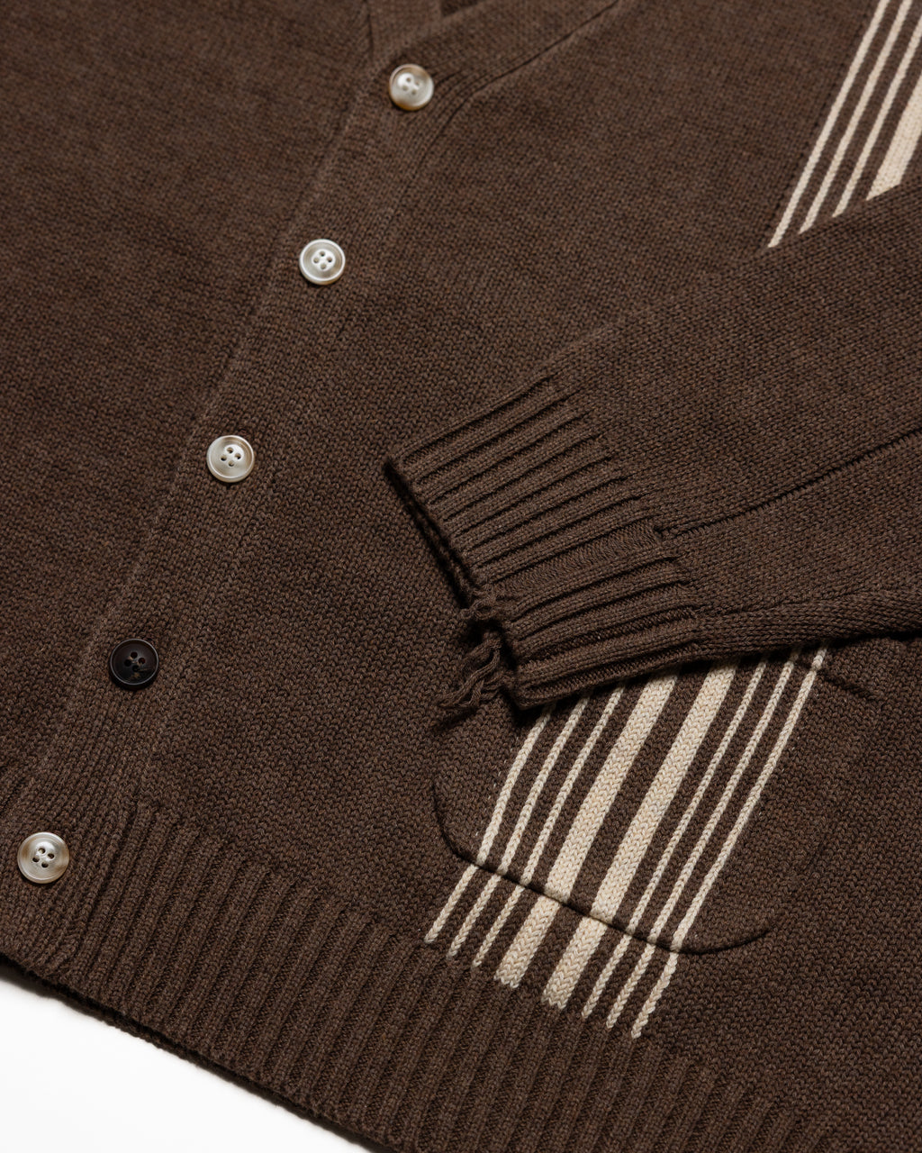 DISTRESSED WOOL CARDIGAN