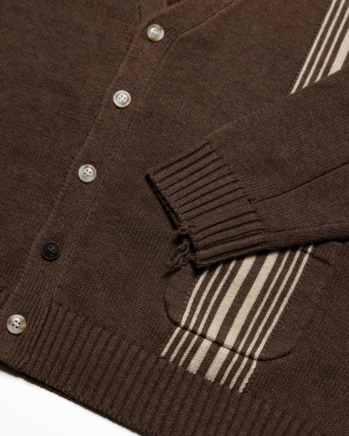 DISTRESSED WOOL CARDIGAN