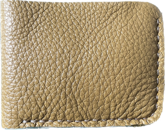 Pebbled Leather Bi Fold Wallet