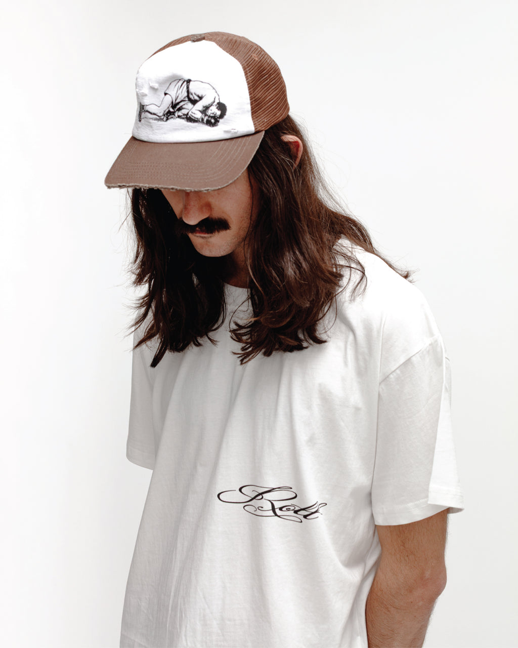 FALLEN MAN 5-PANEL TRUCKER HAT