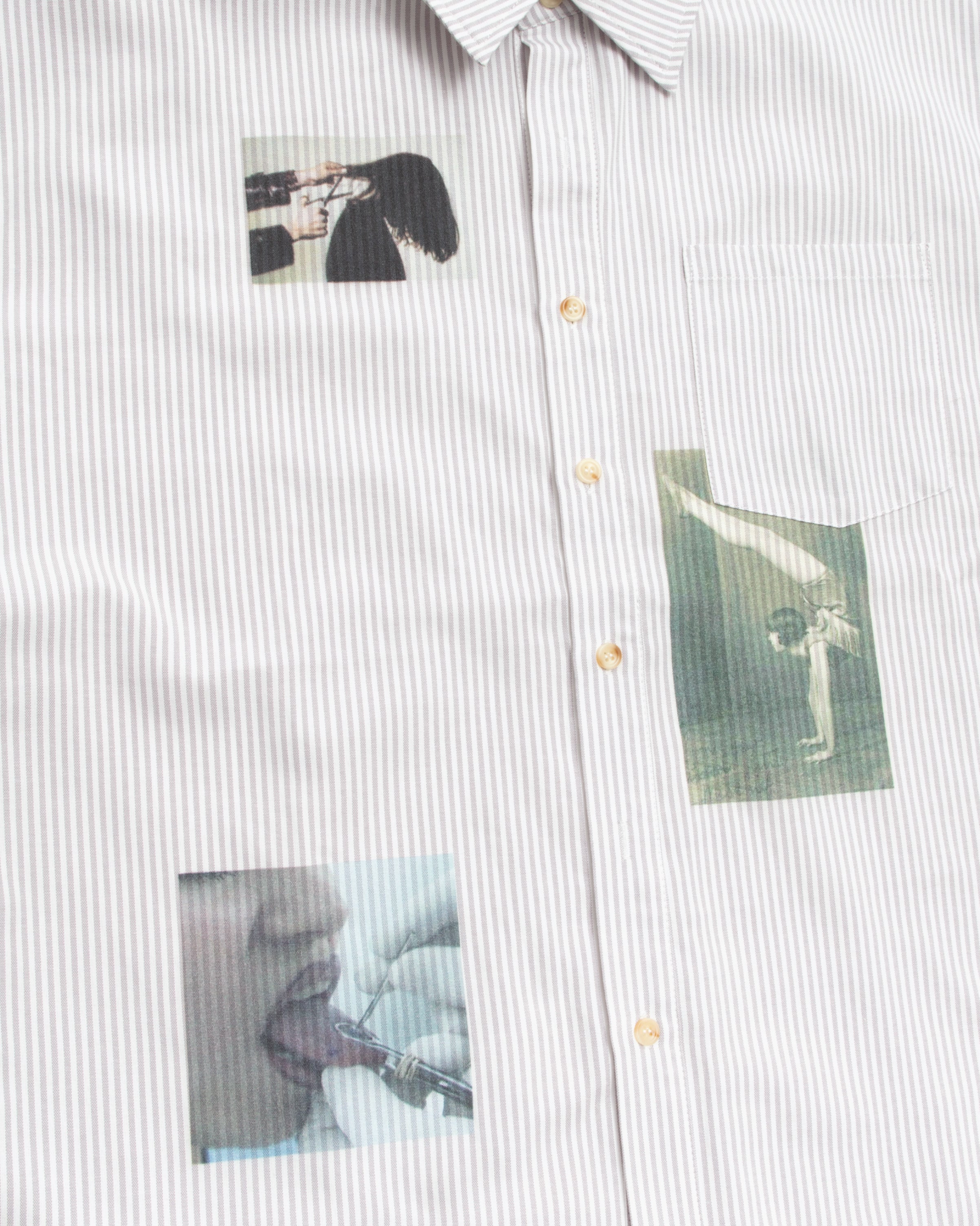 PINSTRIPE BUTTON UP SHIRT