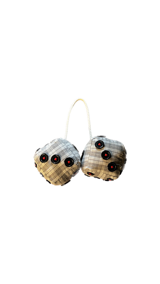 Plaid Car Dice