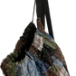 Sashiko stitched drawstring bag
