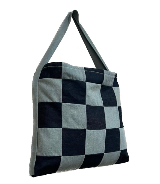 Patchwork tote/crossbody bag