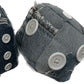 Reworked Denim Car Dice